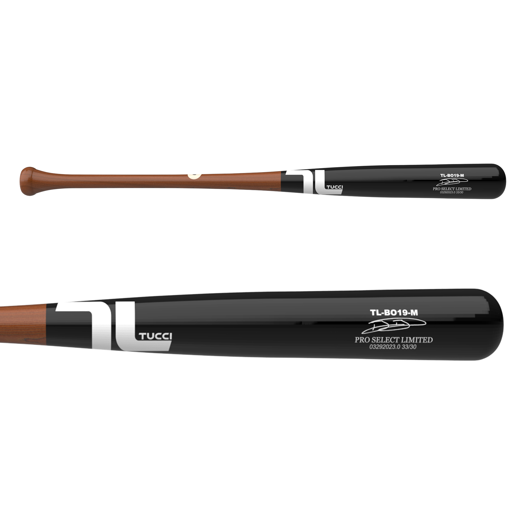BO BICHETTE SIGNATURE MODEL PRO SELECT LIMITED WOOD BAT – BLACK/SUNSET BRONZE