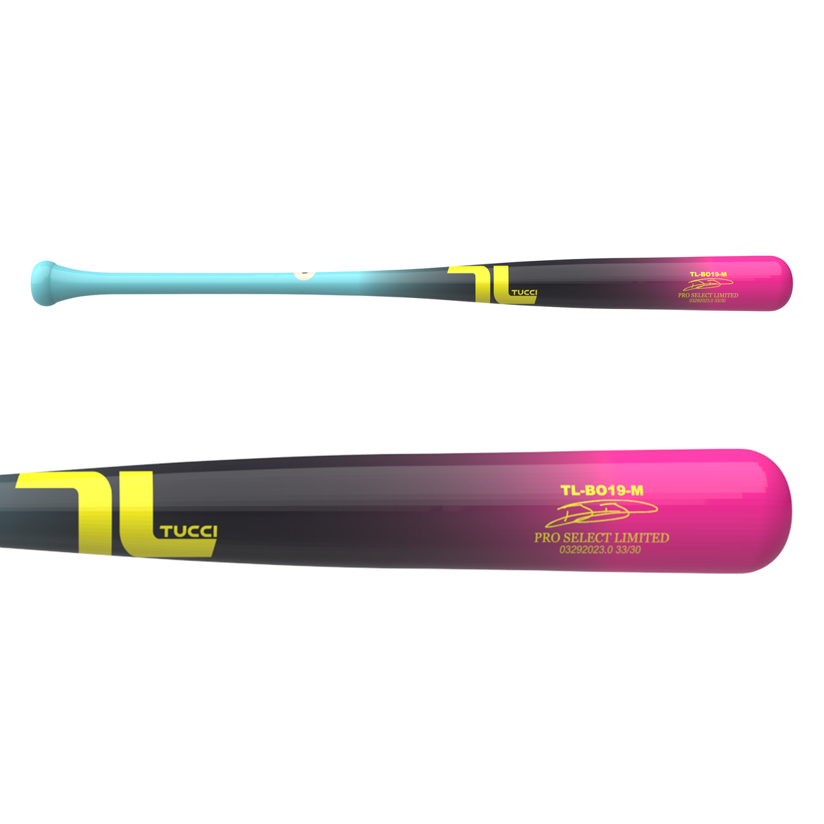 BO BICHETTE SIGNATURE MODEL PRO SELECT LIMITED WOOD BAT – TRI-FADE