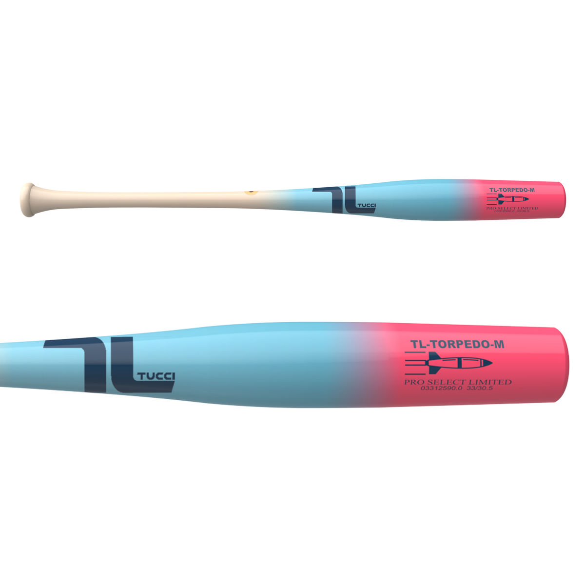 マスカット　TechDraw2 0.5スタビライズドウッド+ノックボタン TL-TORPEDO PRO SELECT LIMITED WOOD BAT - FIRECRACKER